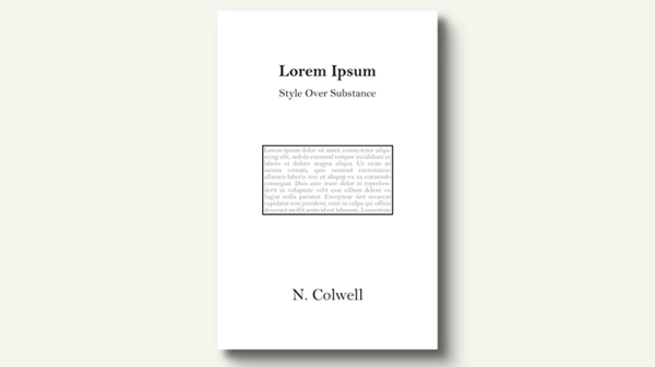 Lorem Ipsum by N. Colwell - Book